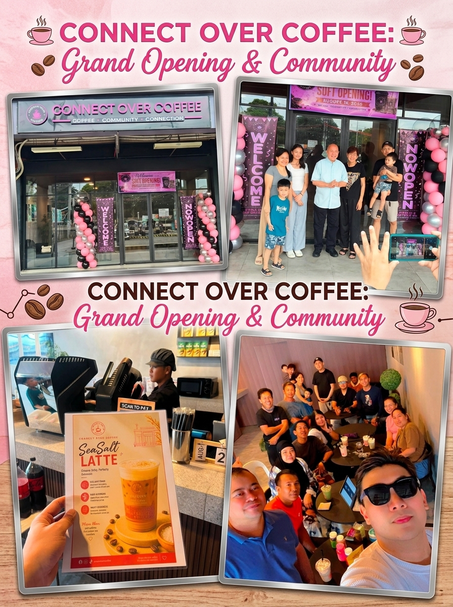 Connect Over Coffee grand opening and community