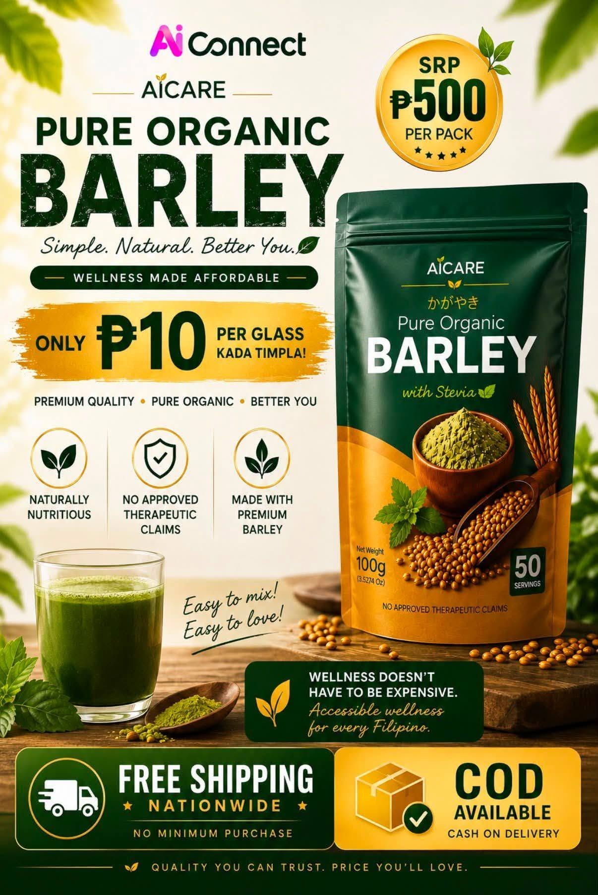 AiCare Pure Organic Barley